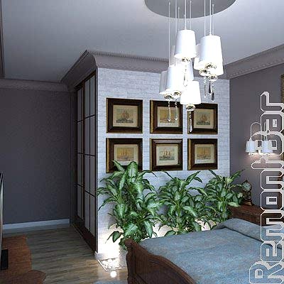 гардеробная комната в спальне в дизайн-проекте нашего архитектора