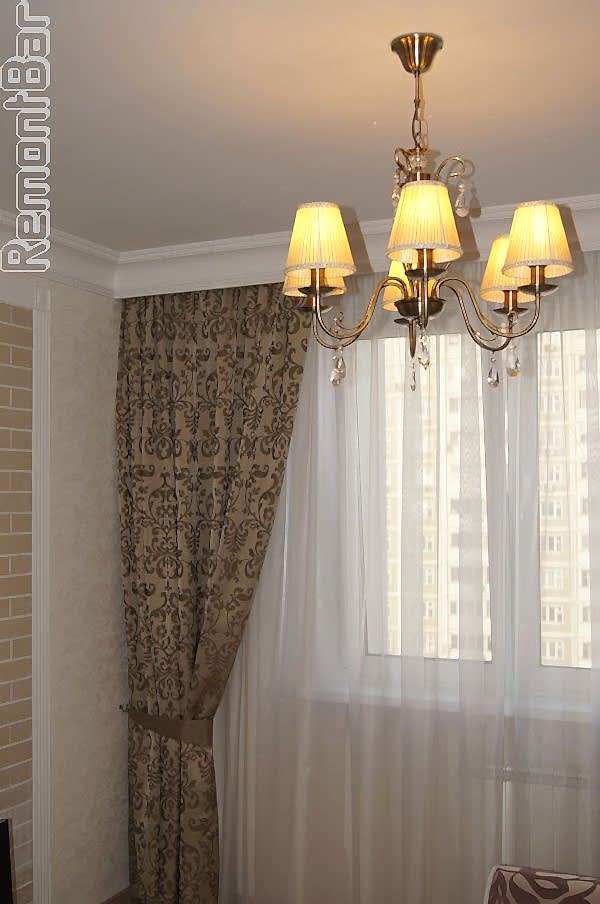 ниша для штор из потолочных молдингов