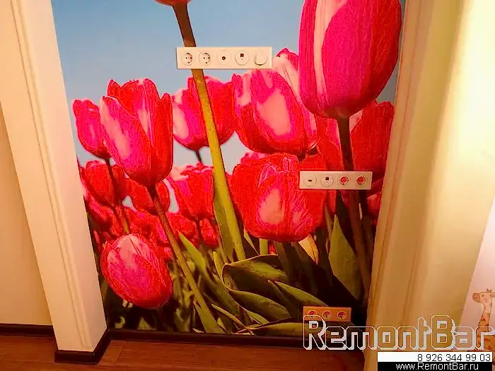 К слову, арочная ниша в будущем предназначена для установки в нее телевизора и письменного стола. Для них предусмотрены электро-, интернет- и тв-розетки