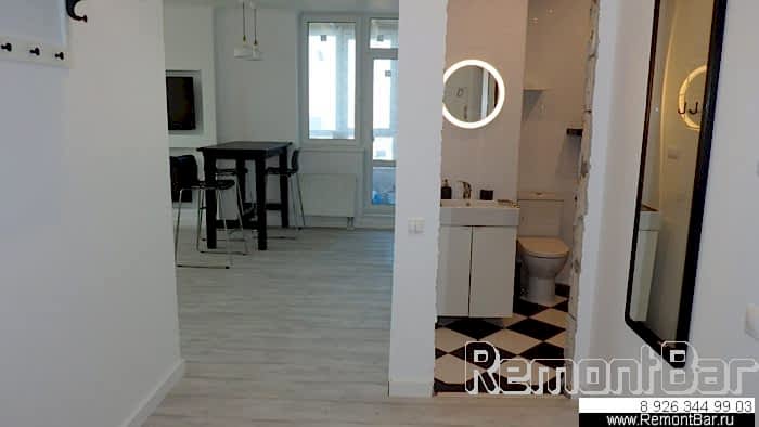 Фото отделки санузла в этой квартире можно просмотреть здесь