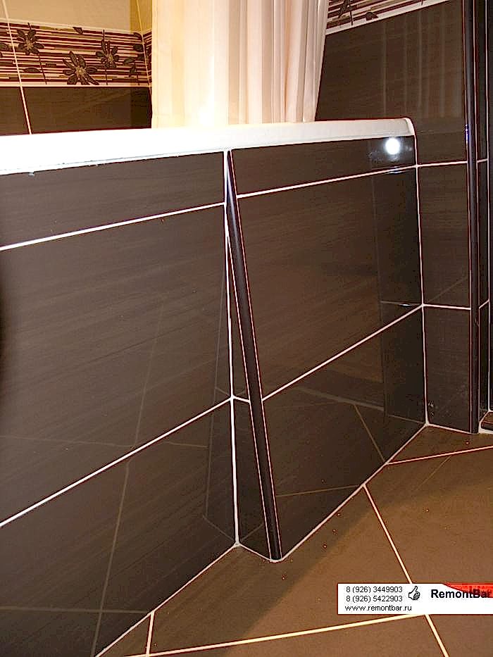 Экран ванной с нишей Экран ванной с нишей