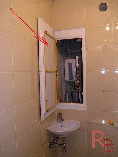 Сантехлюк ревизионный скрытого монтажа под плитку простой (без нажимного механизма)