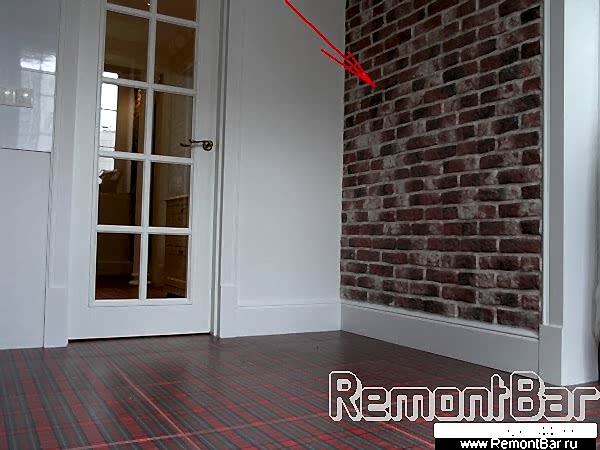 Декоративный кирпич на кухне. Облицован как панно небольшой участок Декоративный кирпич на кухне. Облицован как панно небольшой участок