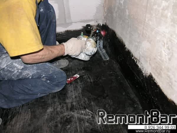Гидроизол стеклохолст ХПП наплавляем с помощью паяльной лампы или строительного фена